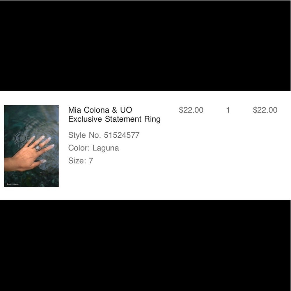 Statement ring bundle- Mia Colona & UO - Picture 4 of 6